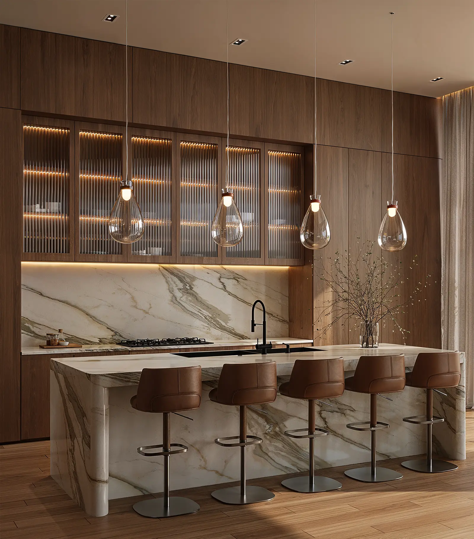 Stair lobby render